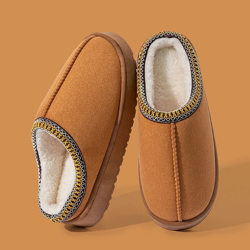 Indulge in Cozy Luxury with Our Women's Plush Slippers - Perfect Warmth and Style for Winter Indoors and Outdoors