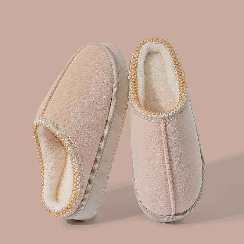 Indulge in Cozy Luxury with Our Women's Plush Slippers - Perfect Warmth and Style for Winter Indoors and Outdoors
